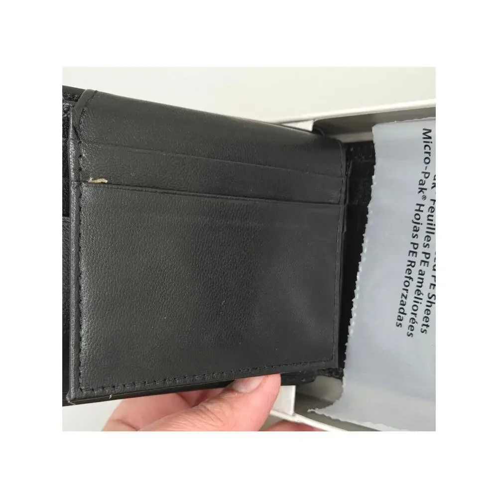 NEW Kenneth Cole Reaction Men's Genuine Leather Flip Wing Wallet